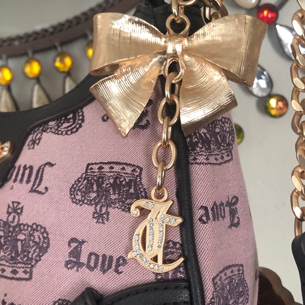 NWT Juicy Couture Vintage Couture Shoulder/Crossbody Handbag w/ Goldtone Box - Picture 3 of 11